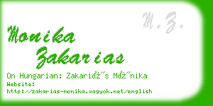 monika zakarias business card